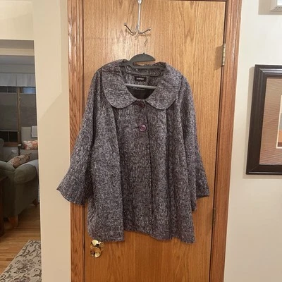 Avenue - Lilac Jeweled Button Lined Jacket Unsized - Image 1 of 4