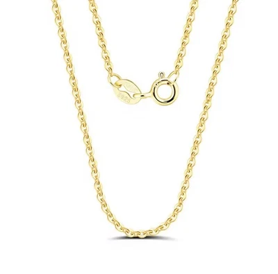 Collana, Argento 925 ITALY Vermeil placcata in oro 14k - Immagine 1 di 4