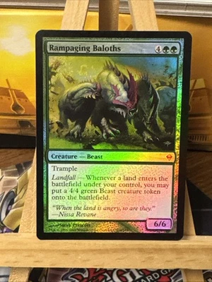 MTG *Rampaging Baloth Foil X1* (LP) Zendikar Magic the Gathering Free Shipping - Image 1 of 2