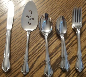Oneida Oneidacraft Chateau 21/pc lot: 7 teaspoons+7 dinner fork, servall,+++ G5 - Picture 1 of 4