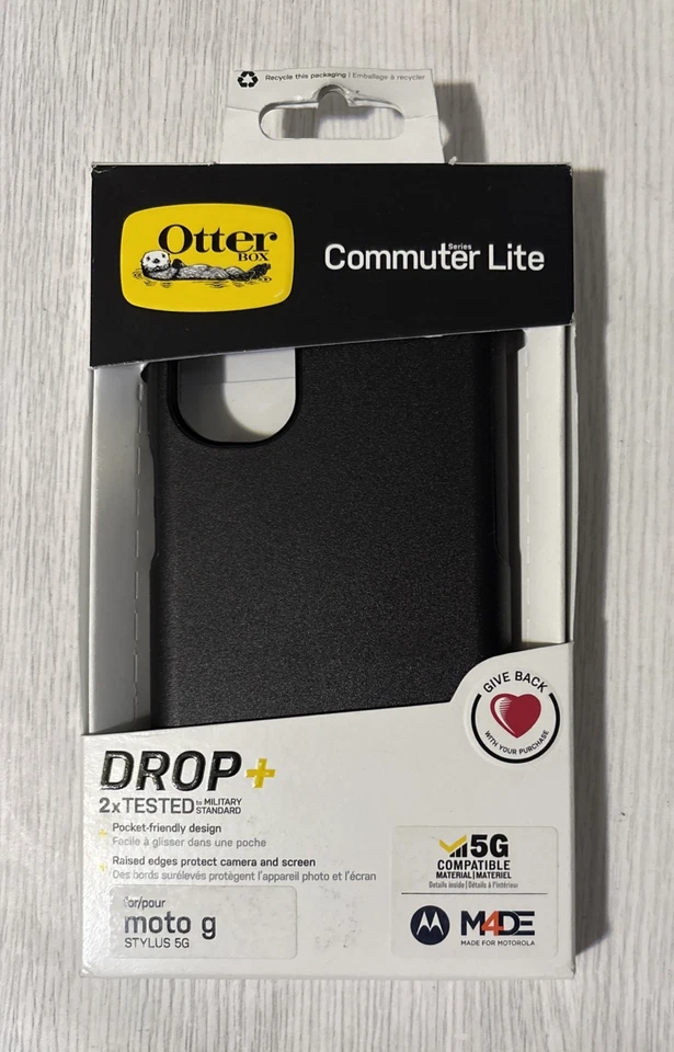 Capa OtterBox Commuter Lite Series para Moto G Stylus 5G - Preta (77-88207) - Imagem 1 de 1