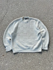 Structure 3D Knit Crazy Design Sweater Cotton Vintage Size XL - Picture 1 of 3