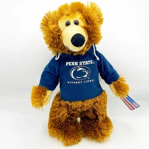 Penn State University Plush Bear with Blue Hoodie PSU 13" H - Picture 1 of 8
