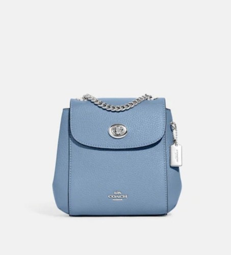 Mini zaino in pelle convertibile nuovo con etichette Coach