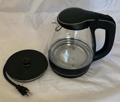 Chaleira elétrica portátil de vidro Ovente 1,5 litros, série KG83 - Imagem 1 de 4