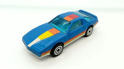 Matchbox Pontiac Firebird SE Azul con Rayas '82. Foto 1 de 4