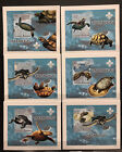 Good price! - Marine Turtles  - 6 Hard Cards De Luxes - Imperf. MNH**  Alb.10