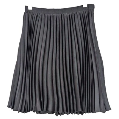 Falda para mujer JASON WU talla 4 negra plisada cremallera lateral forrada en A gótica fluida informal Foto 1 de 4