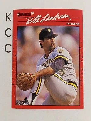 1990 Donruss Baseball Pittsburgh Pirates #668 Bill Landrum - Image 1 of 2