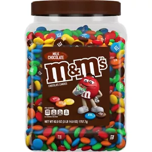 M&M'S barattolo sfuso caramelle cioccolato al latte (62 once) - Caramelle al cioccolato colorate - Foto 1 di 7