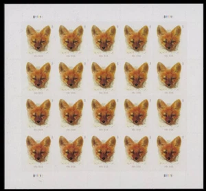 US Scott #5742 RED FOX NATURE WILDLIFE 20 US 40c MINT NH STAMP SHEET - Picture 1 of 1
