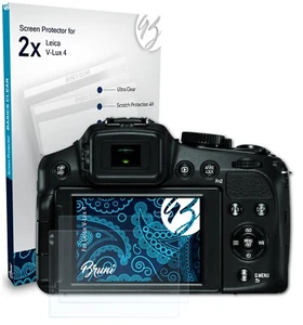 Bruni 2x Protective Film for Leica V-Lux 4 Screen Protector Screen Protection - Picture 1 of 8