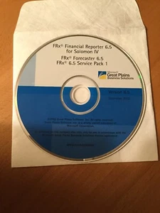 FRx Financial Reporter 6.5 for Solomon IV. FRx Forecaster 6.5 and FRx 6.5 SP 1 - Picture 1 of 1