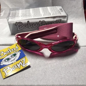 NEW!! Baby Banz Sunglasses 0 - 2 Years Old Wrap Around 100% UV Protection PINK - Picture 1 of 6