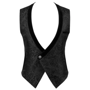 Chaleco Para Hombres Brocado A Medida Formal Gótico Steampunk Victoriano Juegos con disfraces - Imagen 1 de 6