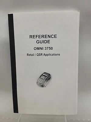 Verifone Omni 3750 Reference Guide Book Retail/QSR Applications  - Image 1 of 4
