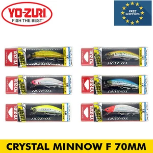SEÑUELO DE PESCA YO-ZURI CRISTAL PECECILLO F CALIDAD APAREJO FLOTANTE CEBO DURO 70mm 5g - Imagen 1 de 18