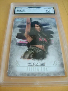 ALICIA FOX 2016 TOPPS WWE DIVAS INDISCUTIBLES # DR7 GRADO 10 L@@@K - Imagen 1 de 2