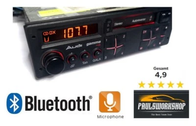 Audi Gamma 3 M327 III mit Bluetooth + FSE + Mic Autoradio Oldtimer Rarität - Bild 1 von 4