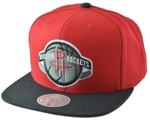 Houston Rockets 2 Tonos Equipo NBA Mezcla de Lana Para Hombre Gorra Snapback por Mitchell & Ness - Imagen 1 de 8