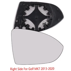 Fits For VW Golf MK7 12-19 wing mirror glass Right Passenger Side Heated-White - Picture 1 of 12