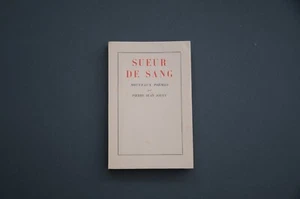 Poesie Pierre Jean Jouve Blutschweiß 1934 Originalausgabe mit handschriftlicher Sendung - Bild 1 von 8