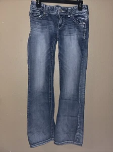Express Jeans Womens 0 S Boot Cut Low Rise Medium Wash Fade Stretch Stella 30x30 - Picture 1 of 4