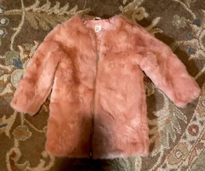 Baby GAP GIRLS Dusty pink FAUX FUR 5 Years Toddler - Picture 1 of 7