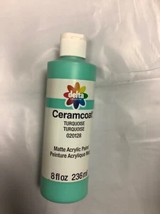 Delta Creative Ceramcoat Acrylic Paint in Turquoise (8 oz), 02128 matte acrylic - Picture 1 of 1