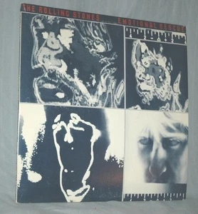 Vintage 1980s Rolling Stones Emotional Rescue Vinyl Album and Poster (1980 80s) - Picture 1 of 8