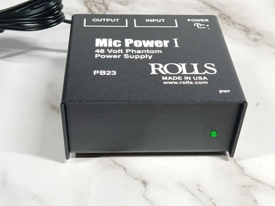 Rolls PB23 Mic Power I 48V Phantom Power Supply Made in USA Tested Working - Image 1 of 4