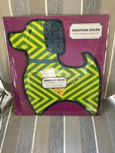 Jonathan Adler Gifts Dry Cut Magnet Dog Shaped Board W/6 magnets Adorable NEW - Picture 1 of 6