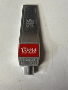 Vintage Coors Bier Zapfhahn Griff aus recyceltem Aluminium Neu aus altem Lagerbestand 5,5" hoch - Bild 1 von 2