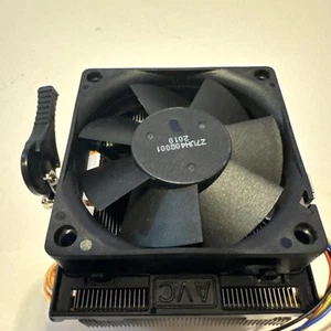 AMD AV-Z7UH40Q001 CPU Cooler Fan & Heatsink Socket AM3/AM2 – 4 Pin – Copper Base - Picture 1 of 6