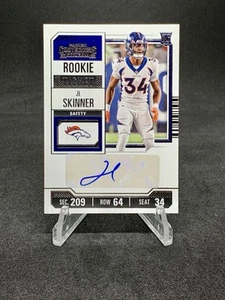 JL SKINNER 2023 Contenders Rookie Ticket Autograph Card #291 Broncos ๐ฅ๐ฅ๐ฅ! - Picture 1 of 2