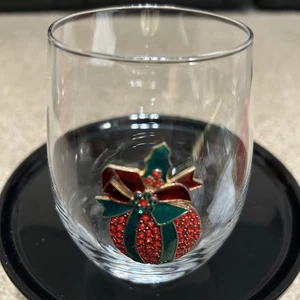 The Queens' Jewels Christmas Ornament Stemless Wine Glass - Picture 1 of 4