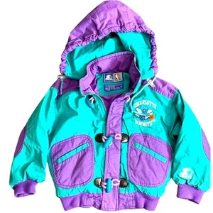 Charlotte Hornets 90’s Starter Jacket kids size small - Picture 1 of 3