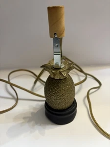 Vintage Solid Brass Pineapple Lamp 7”x2” - Picture 1 of 10