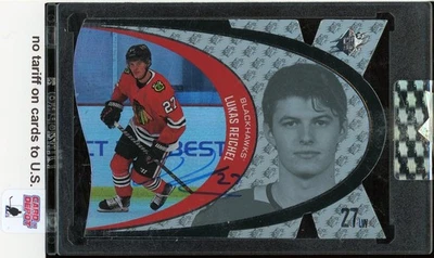 2022-23 Upper Deck Clear Cut Signature Vintage Views #SVVLR Lukas Reichel - Image 1 of 2