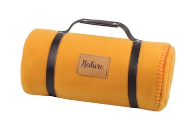 Schöne Casa Plaid - Dawson - Curry - Fleecedecke - Größe 130 x 150 cm - Lar... - Bild 1 von 4