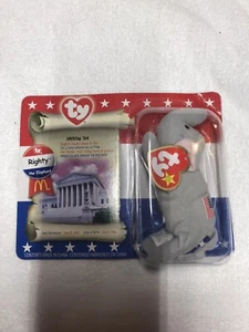 Teenie Beanie Babies Righty The Elephant 1996 - Picture 1 of 4