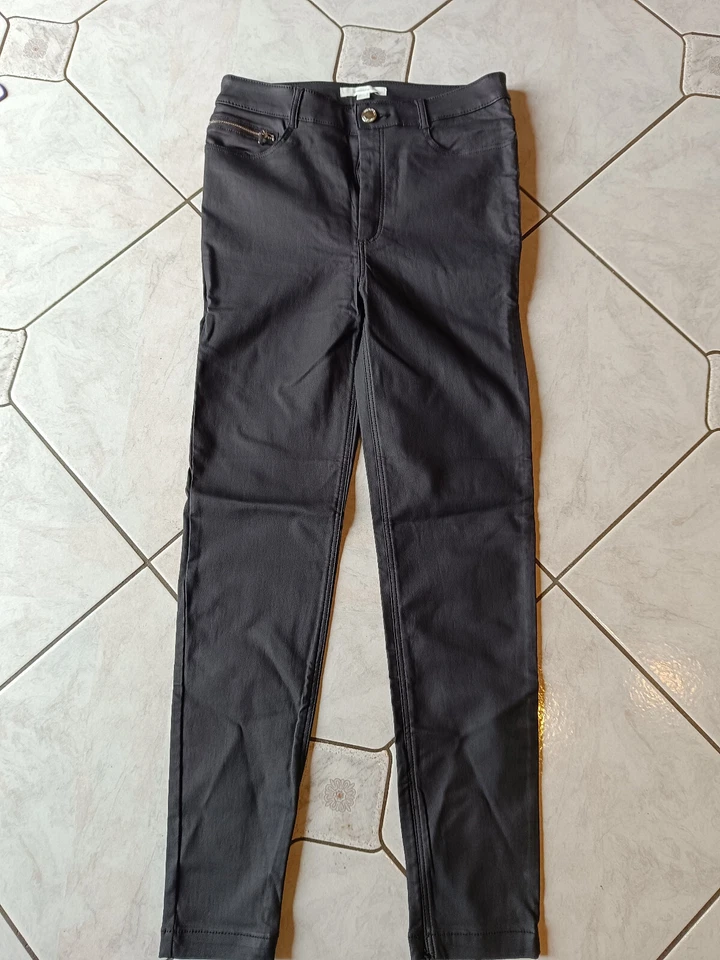 Springfield, beschichtete Hose Gr. 40 schwarz - Neuwertig - Bild 1 von 4