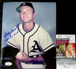 BOBBY SHANTZ SIGNED AUTOGRAPHED 8X10 PHOTO COA JSA YANKEES ATHLETICS - Picture 1 of 1
