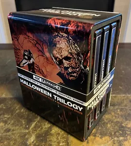 HALLOWEEN TRILOGY 4K STEELBOOK COLLECTION HORROR RARE OOP - Picture 1 of 14
