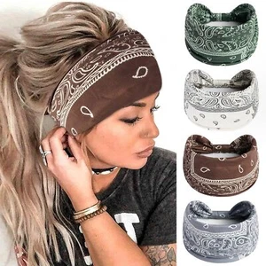 FULZTEY Boho Headbands for Women Fashion Wide Hairbands Knotted Headwarp Non ... - Picture 1 of 7