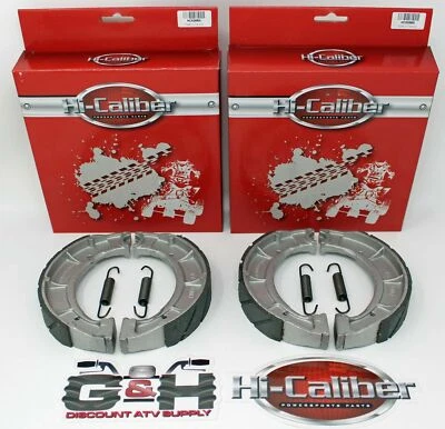 2 juegos de zapatas de freno delanteras acanaladas + resortes Yamaha YFU Pro-4 Pro Hauler 1000 1989 Foto 1 de 2