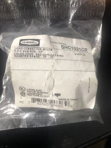Lot of 9 Hubbell nylon cord connector 1/2" SHC1021CR I4RT1 - Picture 1 of 3