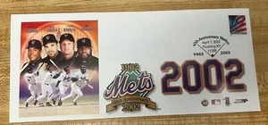 New York Mets 40th Anniv. 2002 USPS Postal Stamp Envelope Team MLB - Picture 1 of 14