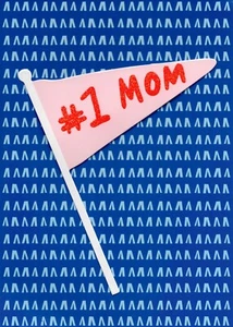 3D #1 Mom MOTHER'S DAY or BIRTHDAY Card by Design Group + Envelope - Picture 1 of 5