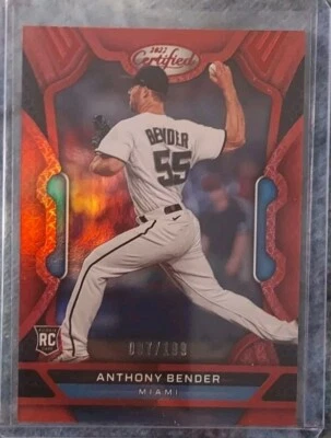 Anthony Bender(RC) 2022 Certifired /199 #48 Red - Image 1 of 2